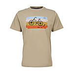 BRIGG | Elastisches T-Shirt | Travel Bike | Rundhals | Beige