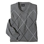 Baumwoll Pullover Farbe grau