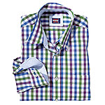 Button Down Hemd Bgelfrei Baumwolle | Farbe grn beere
