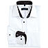 Casa Moda | City Hemd bügelfrei | Kent-Kragen | Weiß mit schwarzem Besatz
