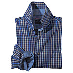 Casa Moda | Sportives Freizeit-Hemd | Kent-Kragen | Blau Sportkaro