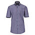 Casa Moda | Halbarm-Sommerhemd | Baumwolle | Button-Down-Kragen | Blau Streifen