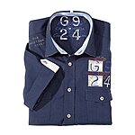 Casa Moda Halbarm Sommerhemd Farbe marine