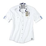Casa Moda Halbarm Sommerhemd Farbe wei