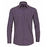   Casa Moda | Langarm-Hemd | Kent-Kragen | Baumwolle-Twill | Minimaldruck | Rot