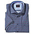   Casa Moda | Kurzarm Hemd | Kent Kragen |  Baumwolle Minimaldruck | blau rot