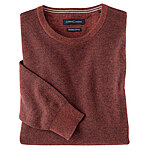 Casa Moda | Mouline-Struktur Pullover | Mit Baumwolle | Rundhals | Terracotta