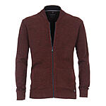 Casa Moda | Mouline-Struktur | Baumwolle Strickjacke | Mit Schubtaschen | Terra