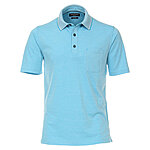 Casa Moda | Polohemd uni | Edles Melange-Garn | Farbe aqua