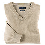 Casa Moda | Pullover mit V-Ausschnitt | Pima-Cotton | Natur