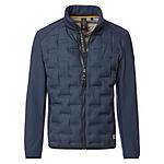 Casa Moda | Steppjacke im Material-Mix | Stepp mit Softshell | Marine