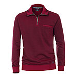 Casa Moda | Sweat Troyer | Baumwolle, mit Brusttasche | Burgund