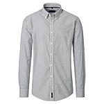 CasaModa | Freizeithemd | Baumwoll-Oxford | Button down Kragen | Oliv Streifen