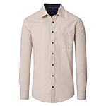 CasaModa | Freizeithemd | Baumwoll-Twill | Kent-Kragen | Natur Melange