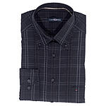 CasaModa | Freizeithemd | Baumwolle | Button-Down-Kragen | Schwarz