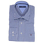 CasaModa | Freizeithemd | Kent-Kragen | Baumwoll-Popeline | Marine Karo