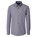 CasaModa | Freizeithemd | Popeline Minimal-Druck | Button down Kragen | Burgund
