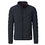 CasaModa | Hybridjacke im Material-Mix | Marine