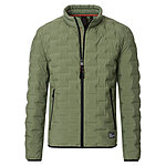 CasaModa | Hybridjacke im Material-Mix | Schilf