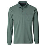 CasaModa | Langarm Polohemd mit Brusttasche, pflegeleicht | Gr�n