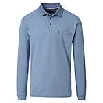 CasaModa | Langarm Polohemd mit Brusttasche, pflegeleicht | Hellblau