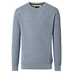 CasaModa | Rundhals-Pullover | Baumwolle Strukturstrick | Hellblau