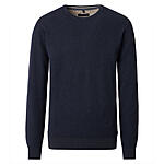 CasaModa | Rundhals-Pullover | Baumwolle Strukturstrick | Marine