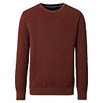 CasaModa | Rundhals-Pullover | Baumwolle Strukturstrick | Terracotta