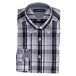 CasaModa | Sporthemd | Button-Down-Kragen | Grau Rose Karo