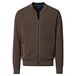 CasaModa | Strickjacke | Baumwolle Strukturstrick | Braun
