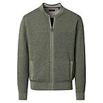 CasaModa | Strickjacke | Baumwolle Strukturstrick | Gr�n