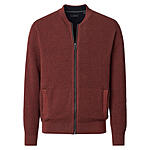CasaModa | Strickjacke | Baumwolle Strukturstrick | Terra