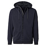 CasaModa | Sweat Jacke mit Kapuze | Elastische Baumwolle | Blau