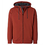 CasaModa | Sweat Jacke mit Kapuze | Elastische Baumwolle | Rot