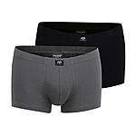 Ceceba | Sport-Pants 2er Pack | Konvex | Elastische Baumwolle | 1 Grau 1 Schwarz