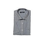 City Hemd Halbarm wei/anthrazit