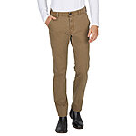 Club of Comfort | Chinos Flat Front | Baumwoll-Gabardine | Dunkelbeige