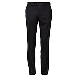 Club of Comfort | Flat Front-Wollhose | Elastischer Komfortbund | Schwarz