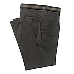 Aubi | Elegante Dehnbundhose mit Trevira | Farbe braun meliert