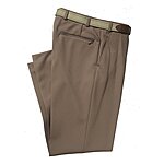 Bgelfreie pflegeleichte Allround Hose | Dehnbund mit elastischem Grtel | Farbe beige