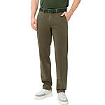 Eurex bei Brax | Flat-Front-Chino (Hose ohne Bundfalten) | Pima Cotton | Kurzleib Modell | Oliv