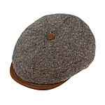 Fiebig | 8-Panel Mtze | Schurwolle-Seide-Mischung | Braun