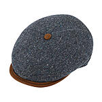 Fiebig | 8-Panel Mtze | Schurwolle-Seide-Mischung | Jeansblau
