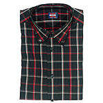 Freizeithemd | Button-down-Kragen |&nbsp;Rot&nbsp;Schwarz&nbsp;