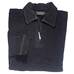 Kitaro | Fleece-Polo mit Reiverschluss | Schwarz