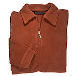 Kitaro | Fleece-Polo mit Reiverschluss | Rost