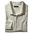   Kitaro | Langarm Polohemd Baumwolle | Farbe weiß