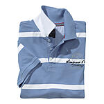 Kitaro | Ringel-Polo | Baumwolle Piqu | Azur