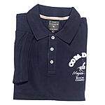 Kitaro | Uni-Polo-Shirt | Mit Knopfleiste | Marine