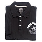 Kitaro | Uni-Polo-Shirt | Mit Knopfleiste | Schwarz
